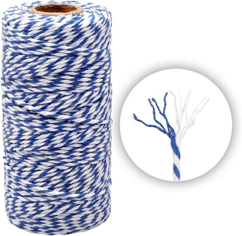 Red White Gift Twine String Holiday Twine 328 Feet Cotton Bakers Twine Crafts Christmas Twine Durable Packing String in Kuwait