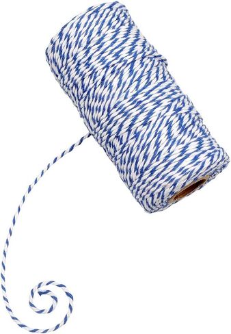 Red White Gift Twine String Holiday Twine 328 Feet Cotton Bakers Twine Crafts Christmas Twine Durable Packing String in Kuwait