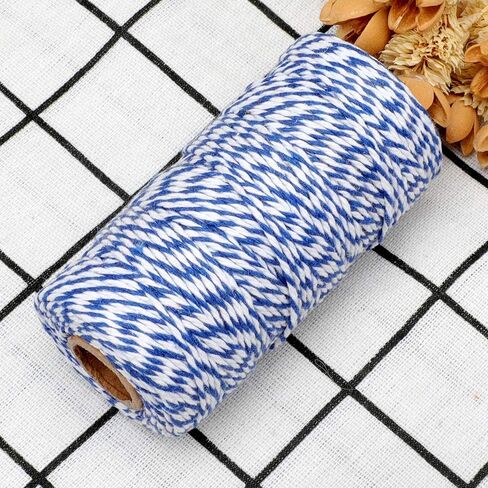 Red White Gift Twine String Holiday Twine 328 Feet Cotton Bakers Twine Crafts Christmas Twine Durable Packing String in Kuwait