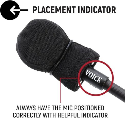 سماعة رأس خوذة NASCAR متينة لأجهزة راديو السباق والاتصالات الإلكترونية - تتميز بميكروفون M101 Flex Boom 3.5 ومقبس أذن in Kuwait