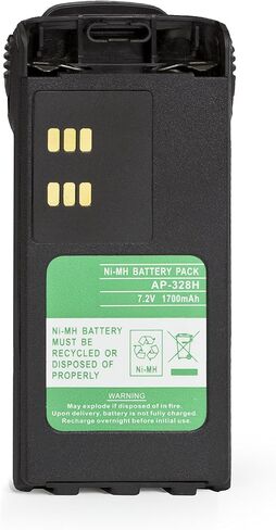 بطارية إكسبرباور عالية السعة لموتورولا HT750 HT1250 PRO5150 GP328 7. 2 NI-MH 1700 مللي أمبير في الساعة مع مشبك حزام وضمان (ليس OEM) in Saudi Arabia