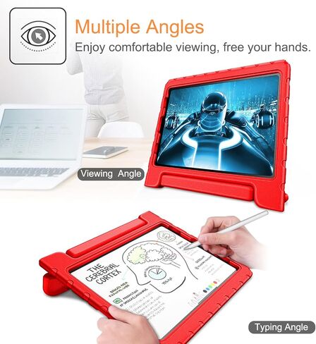 حافظة Fintie لجهاز iPad Air الجيل الخامس (2022) / iPad Air الجيل الرابع (2020) 10.9 بوصة، iPad Pro 11 بوصة (الجيل الرابع/الثالث/الثاني) - غطاء حامل خفيف الوزن مضاد للصدمات للأطفال، حامل أقلام رصاص، أرجواني in Kuwait