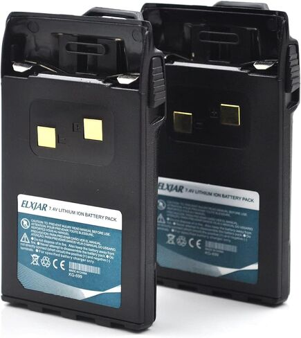 ROWSHEP (2 حزمة) 7.4 فولت 1700 مللي أمبير بطارية ليثيوم أيون بديلة لـ Wouxun KG-UV6D KG-UVD1P KG-UV2D KG-669 KG-689 KG-699E KG-679 KG-659 KG-801 1A17KG-3 راديو ثنائي الاتجاه in Saudi Arabia