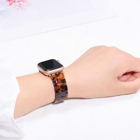 حزام Wongeto متوافق مع سوار ساعة Apple 38 مم 40 مم 41 مم سلسلة 6 7 5 4 3 2 1 & SE، النساء والرجال مع إبزيم من الفولاذ المقاوم للصدأ، حزام معصم بديل iWatch من الراتنج الأنيق (رمادي، 38/40/41 مم) in Kuwait