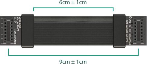 LINKUP - Flexible SLI Bridge GPU Cable Extreme High-Speed Technology Premium Shielding 85 ohm Design for NVIDIA GPUs Graphic Cards┃NOT Compatible with AMD or RTX 2000/3000 GPU - [2 cm] in Saudi Arabia