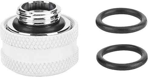 Dracaena 6 Pack G1/4" خيط إلى 16 مم OD تركيب أنابيب صلبة مع حلقات لأنبوب أكريليك صلب لنظام تبريد المياه للكمبيوتر، أسود in Kuwait