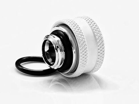 Dracaena 6 Pack G1/4" خيط إلى 16 مم OD تركيب أنابيب صلبة مع حلقات لأنبوب أكريليك صلب لنظام تبريد المياه للكمبيوتر، أسود in Kuwait