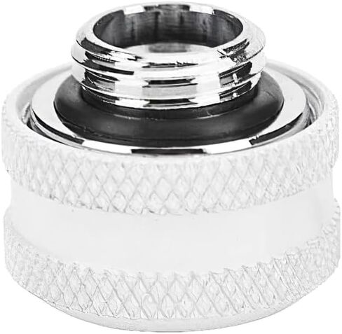 Dracaena 6 Pack G1/4" خيط إلى 16 مم OD تركيب أنابيب صلبة مع حلقات لأنبوب أكريليك صلب لنظام تبريد المياه للكمبيوتر، أسود in Kuwait