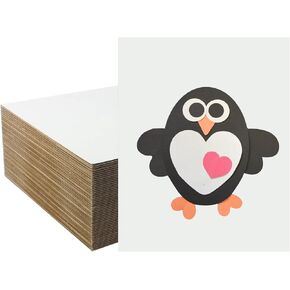 50 Pack Corrugated Cardboard Sheets, 9X12 Inch, Durable Cardboard Filler Insert Dividers for Packing, Mailing, Shipping Corrugated Cardboard Pads for Crafts, DIY Art (Brown)