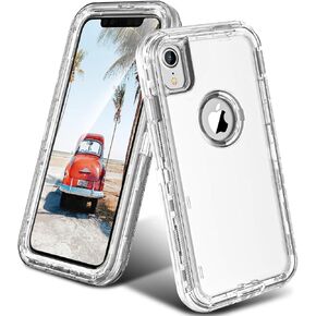 حافظة ORIbox متوافقة مع حافظة iPhone XR، حافظة شفافة شديدة التحمل مقاومة للصدمات ومضادة للسقوط in Kuwait
