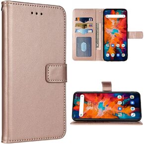 FDCWTSH Compatible with UMIDIGI Bison X10 Wallet Case Wrist Strap Lanyard and Leather Flip Card Holder Stand Cell Accessories Mobile Folio Purse Phone Cover for BisonX10 PRO Women Men Blue