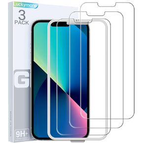 Luckymore Compatible with iPhone 13 Screen Protector, Screen protector for iphone 14 & iphone 13 6.1 Inch 3-Pack in Kuwait
