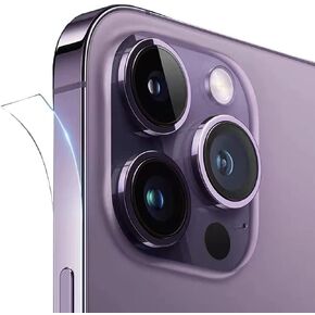 طبقة جانبية شفافة رفيعة للغاية لهاتف iPhone 14 Pro Max، طبقة حماية واقية للإطار - 3 عبوات/TPU Hydrogel