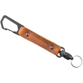 Trayvax Link Lanyard، بني التبغ، الجلد والفولاذ المقاوم للصدأ، لحامل المفاتيح، حامل البطاقات، في أي مناسبة in Kuwait