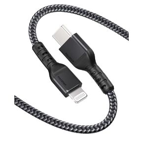 كابل Maxonar USB C إلى Lightning بطول 3 أقدام، [معتمد من Apple MFi] شاحن iPhone سلك مضفر للشحن السريع متوافق مع iPhone 14 Pro Max 13 Pro Max 13 Mini 12 Pro Max 11 Pro Max X XS XR iPad 8 Airpods in Kuwait