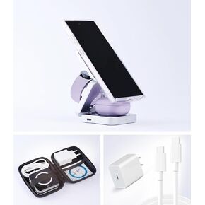 POLIFALL 3 in 1 Charging Station for Google Pixel MagSafe Travel Foldable Wireless Charger for Multiple Devices Fold/8 Pro/8/7 Pro/7a/7/6 Pro/6/5/4/3/XL in Saudi Arabia