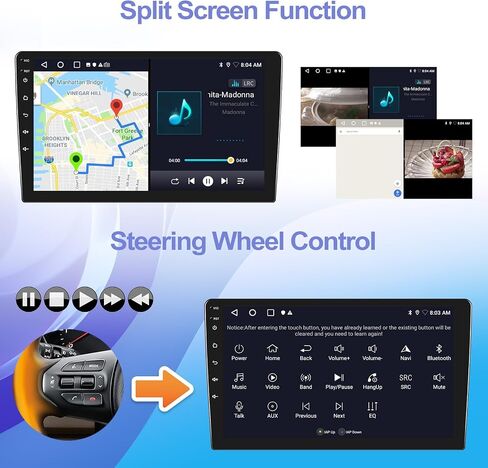2G+32G Android 13 Car Stereo for Nissan Juke 2011-2016 with iOS/Android Mirror Link,9" HD Touchscreen Car Radio with WiFi,GPS Navigation,Bluetooth,FM Radio,SWC,Dual USB+Backup Camera in Saudi Arabia