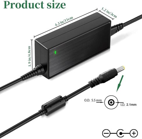 12V 5A Power Supply Adapter,100~240V AC to DC 12 Volt 5A 4A 3A 2.0A 1A Converter with 11 Tips for LED Strip Light DVR NVR Security Cameras System CCTV Accessories and More in Kuwait