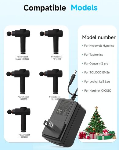 استبدال شاحن بندقية الرسالة 27 فولت للحصول على صورة أكثر وضوحًا 1011666 1012667 1013002 1013983 1013985 Powerboost جهاز تدليك لاسلكي عميق للأنسجة شاحن مسدس تيار متردد/تيار مستمر in Kuwait