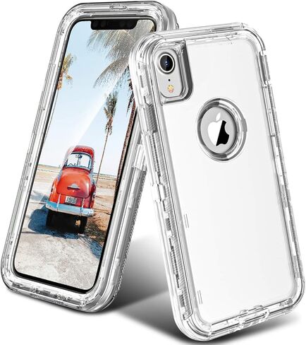 ORIbox Case Compatible with iPhone XR Case, Heavy Duty Shockproof Anti-Fall clear case in Saudi Arabia