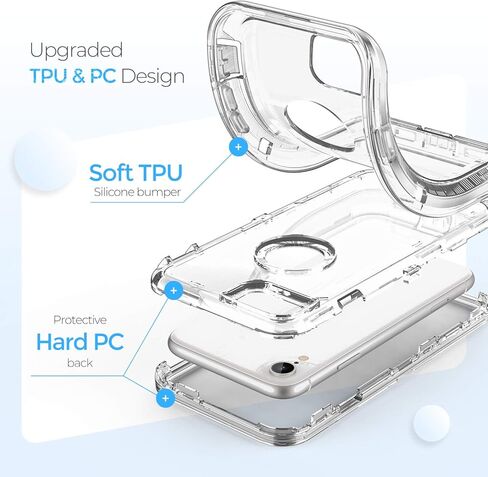 ORIbox Case Compatible with iPhone XR Case, Heavy Duty Shockproof Anti-Fall clear case in Saudi Arabia