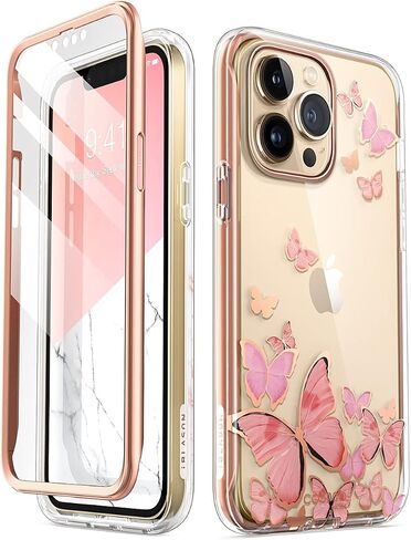 حافظة i-Blason لامعة لهاتف iPhone 13 Pro Max (6.7 بوصة) حافظة هاتف محمول 360 درجة غطاء واقٍ من الصدمات [Cosmo] مع واقي شاشة إصدار 2021 (رخام) in Kuwait