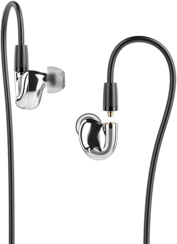 سماعات أذن Aune Jasper-T داخل الأذن IEMs Pure-Fidelity HiFi سماعات داخل الأذن، MMCX (أسود) in Kuwait