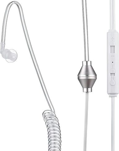 كودز سماعات اذن مونو مشهورة مضادة للإشعاع من اف بي اي، سماعة اذن سلكية 3.5 ملم مع ميكروفون in Kuwait