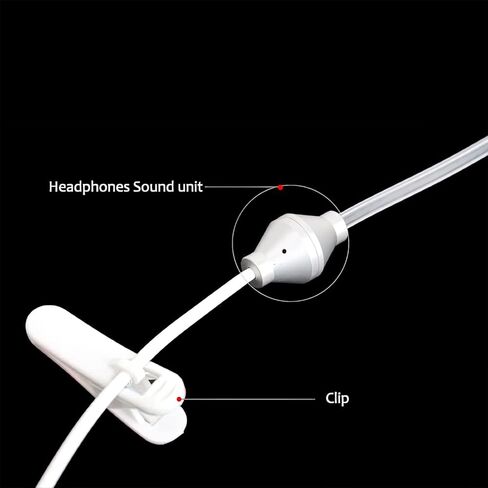 كودز سماعات اذن مونو مشهورة مضادة للإشعاع من اف بي اي، سماعة اذن سلكية 3.5 ملم مع ميكروفون in Kuwait