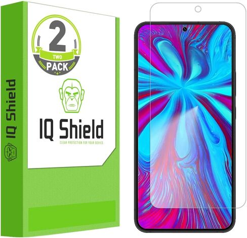 IQShield 2 Pack Screen Protector for Samsung Galaxy S22 Plus / S22+Plus 5G Case Friendly Easy Installation Fingerprint Unlock Anti-Bubble Clear TPU Film in Kuwait