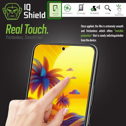 IQShield 2 Pack Screen Protector for Samsung Galaxy S22 Plus / S22+Plus 5G Case Friendly Easy Installation Fingerprint Unlock Anti-Bubble Clear TPU Film in Kuwait