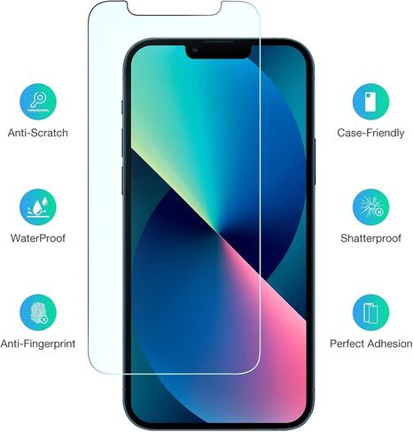 Luckymore Compatible with iPhone 13 Screen Protector, Screen protector for iphone 14 & iphone 13 6.1 Inch 3-Pack in Kuwait