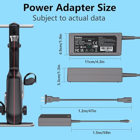 محول تيار متردد 12 فولت متوافق مع دراجة التمرين بيلوتون PLTN-RB1V1 PLTN-RB1VO PLTN-RB1VQ الجيل الاول والثاني والثالث 1 2 3 ATS050TPA121 ATS050TP121 ATS050T-P/A121 ATS050T-P/A121 من اوانلكست in Kuwait