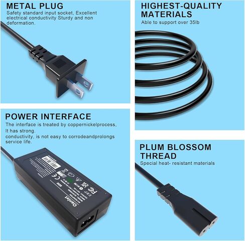 محول تيار متردد 12 فولت متوافق مع دراجة التمرين بيلوتون PLTN-RB1V1 PLTN-RB1VO PLTN-RB1VQ الجيل الاول والثاني والثالث 1 2 3 ATS050TPA121 ATS050TP121 ATS050T-P/A121 ATS050T-P/A121 من اوانلكست in Kuwait