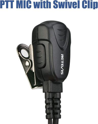 سماعة أذن Retevis VX261 Walkie Talkie، متوافقة مع YAESU Vertex VX-261 VX-230 VX-231 VX-350 VX-351 VX-180 VX-150 EVX-531 RT40B RB15 جهاز اتصال لاسلكي، سماعة أذن راديو ثنائية الاتجاه مع ميكروفون (5 عبوات) in Saudi Arabia