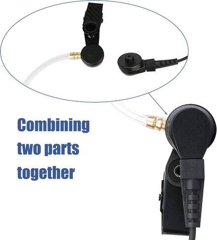 سماعة أذن Retevis VX261 Walkie Talkie، متوافقة مع YAESU Vertex VX-261 VX-230 VX-231 VX-350 VX-351 VX-180 VX-150 EVX-531 RT40B RB15 جهاز اتصال لاسلكي، سماعة أذن راديو ثنائية الاتجاه مع ميكروفون (5 عبوات) in Saudi Arabia