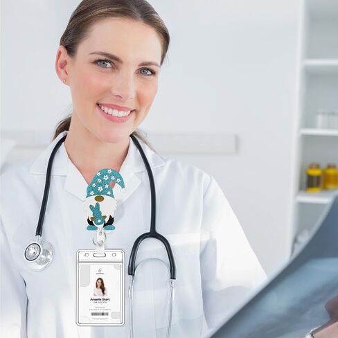 3 حزمة بكرة شارة مع حامل شارة قابل للسحب مشبك عيد الفصح ممرضة شارة بكرة للممرضة التمريض اسم الطالب بطاقة العلامة التمساح كليب شارة الملحقات in Kuwait