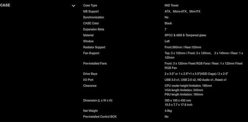 حافظة كمبيوتر ألعاب GAMDIAS White ATX Mid Tower مع زجاج مقسى جانبي، مراوح حافظة RGB 4X 120 مم ومزامنة مع اللوحة الأم 5V RGB in Kuwait