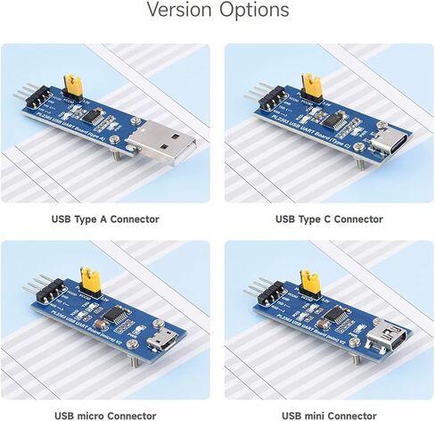 Waveshare PL2303 USB to UART (TTL) Communication Module, Micro Connector, Supports Windows XP/7/8/10/11/... in Saudi Arabia
