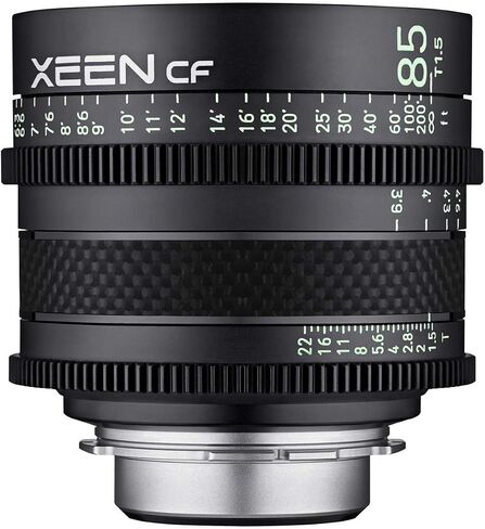 عدسات ROKINON XEEN Cf 85mm T1.5 Pro Cinema مع بناء ألياف الكربون وعلامات مضيئة لحامل ARRI PL in Saudi Arabia