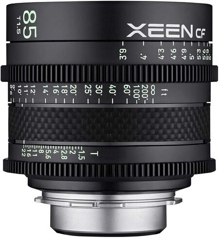 عدسات ROKINON XEEN Cf 85mm T1.5 Pro Cinema مع بناء ألياف الكربون وعلامات مضيئة لحامل ARRI PL in Saudi Arabia