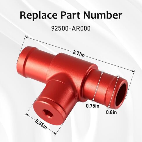 موصل خرطوم سخان ألومنيوم مطور من FUSCH متوافق مع Ni-ssan 350Z 2003-2008 Infiniti Q45 2003-2007 G35 2003-2010 M35 M45 M56 FX35 FX50 QX50 QX70 Q70 استبدال #:92500-AR000 in Kuwait