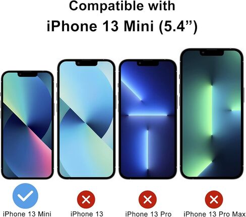 تيكو واقي شاشة للخصوصية متوافق مع ايفون 13 ميني من الزجاج المقوى (تغطية كاملة من الحافة الى الحافة) (مضاد للتجسس) (مناسب للجراب) (عبوة من قطعتين) (5.4 انش) in Kuwait