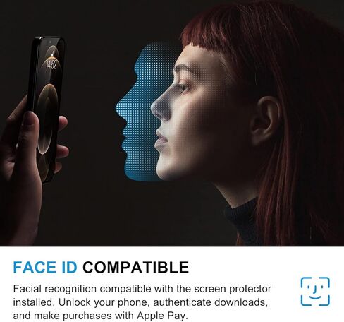 تيكو واقي شاشة للخصوصية متوافق مع ايفون 13 ميني من الزجاج المقوى (تغطية كاملة من الحافة الى الحافة) (مضاد للتجسس) (مناسب للجراب) (عبوة من قطعتين) (5.4 انش) in Kuwait