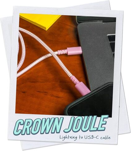 Smartish USB to Lightning iPhone Charger Cable, Crown Joule, 6 Ft, Green in Kuwait