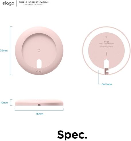 لوحة شحن elago متوافقة مع شاحن MagSafe، متوافقة مع موديلات iPhone 15,14, 13,12، AirPods Pro & AirPods 3 - حامل شاحن مغناطيسي، مضاد للانزلاق [أسود] [شاحن Magsafe غير متضمن] in Kuwait