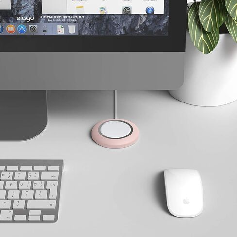 لوحة شحن elago متوافقة مع شاحن MagSafe، متوافقة مع موديلات iPhone 15,14, 13,12، AirPods Pro & AirPods 3 - حامل شاحن مغناطيسي، مضاد للانزلاق [أسود] [شاحن Magsafe غير متضمن] in Kuwait