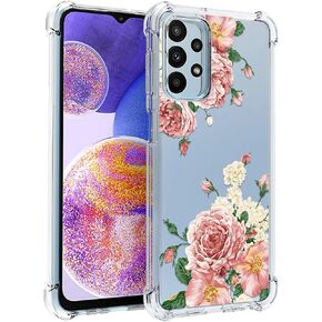 Osophter for Samsung Galaxy A23 5G Case: Clear Transparent Reinforced Corners TPU Shock-Absorption Flexible Cell Cover for Samsung Galaxy A23 5G/4G Phone Case(Clear) in Kuwait