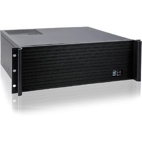 RackChoice Micro ATX 3U Rackmount Server Chassis max11x3.5 Bay,with 2x120mm+80mm Fan infront, Support Standard ATX PSU with Either Top or Side Cooling in Kuwait
