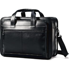 Samsonite Leather Expandable Briefcase 17 inch in Saudi Arabia